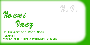 noemi vacz business card