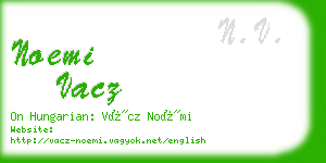 noemi vacz business card